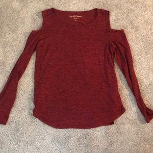Hollister cut out shoulder long sleeve